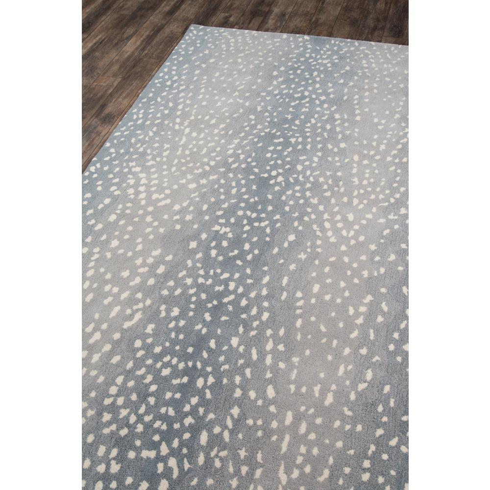 Contemporary Runner Area Rug, Blue, 2'6" X 12' Runner
