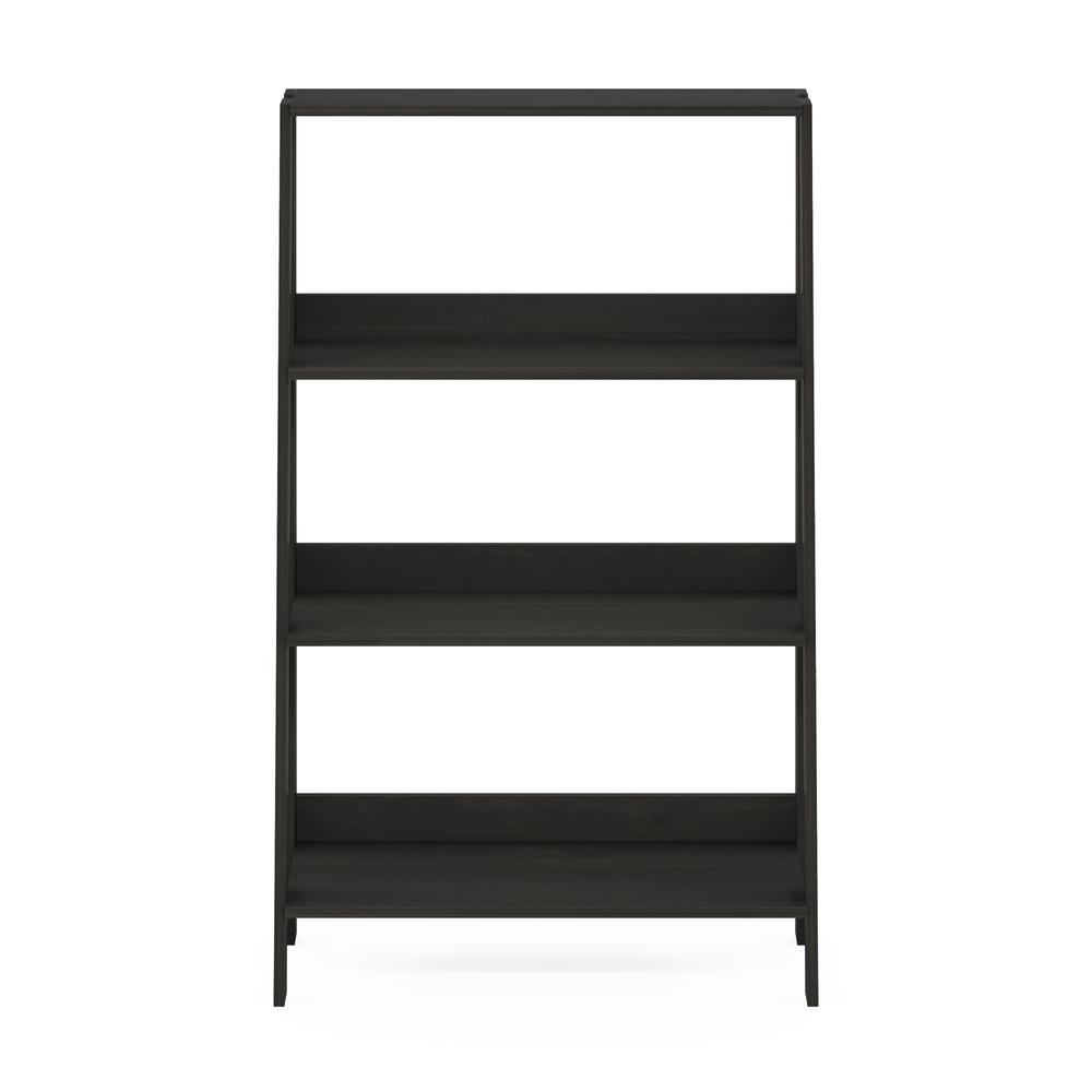Ladder Bookcase Display Shelf, 4-Tier, Espresso