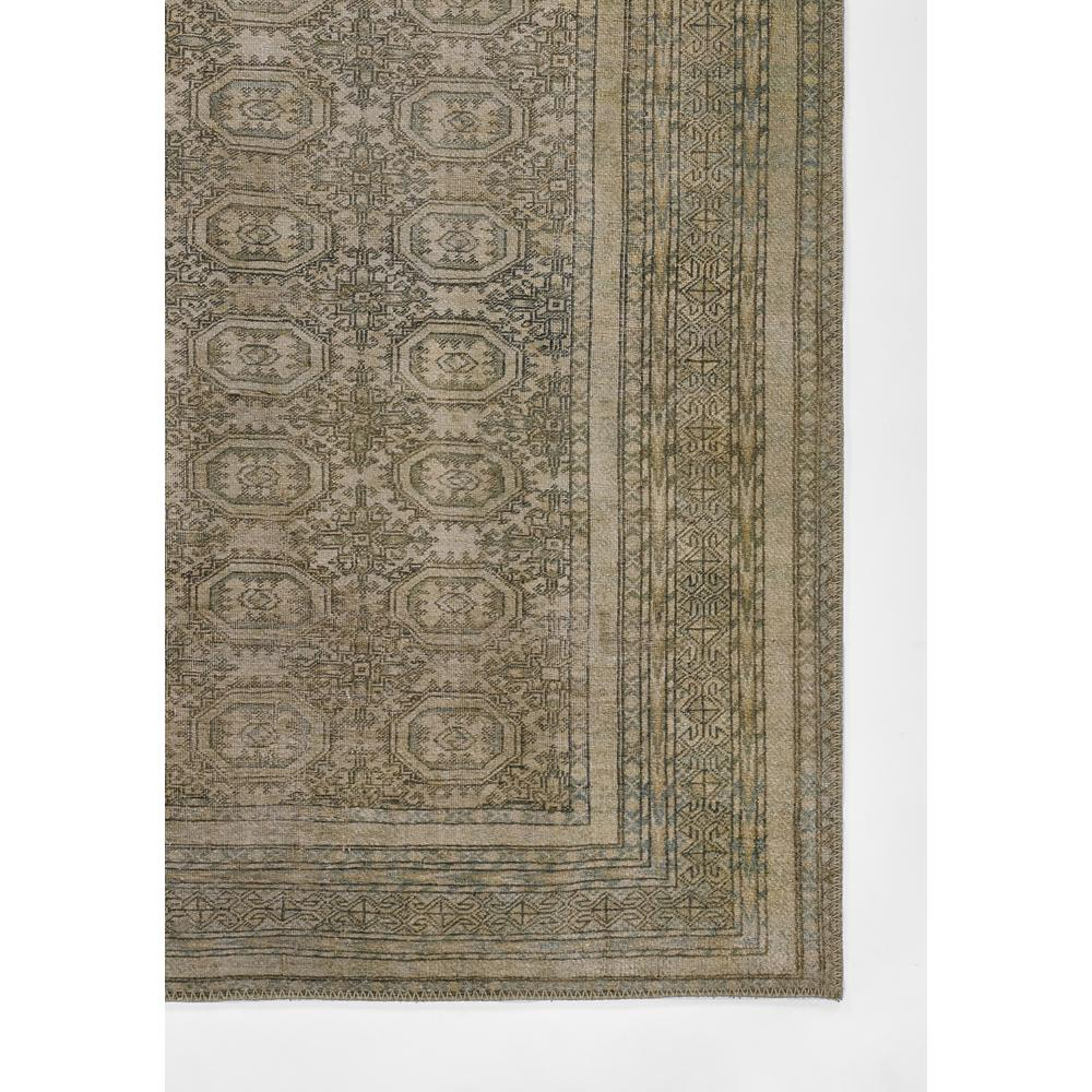 Traditional Runner Area Rug, Green, 2'3" X 7'6" Runner