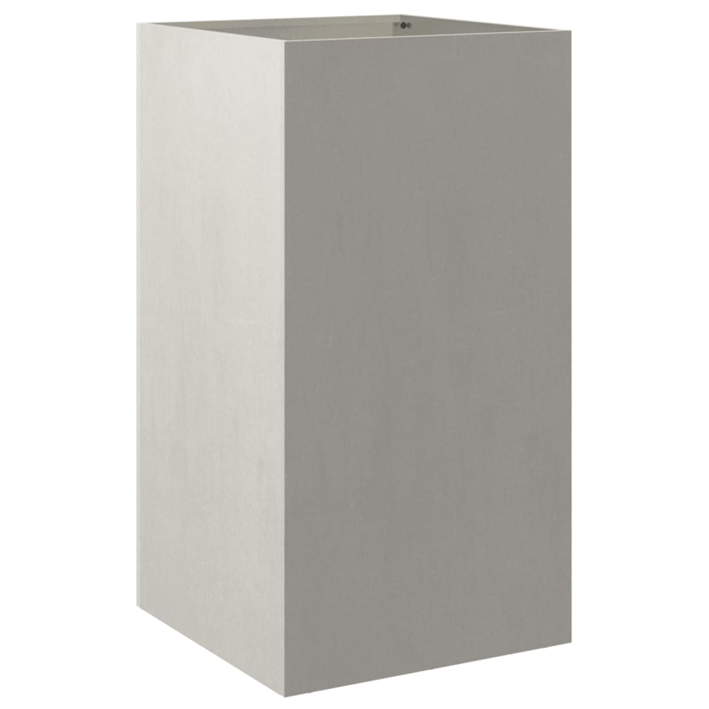 vidaXL Planter Silver Stainless Steel Medium Durable Planter