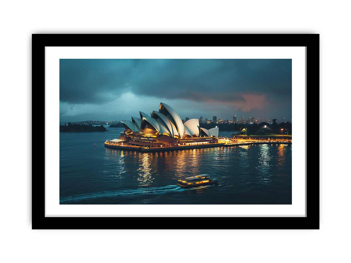 Opera House Black and White Framed Art – Wall Framed Art