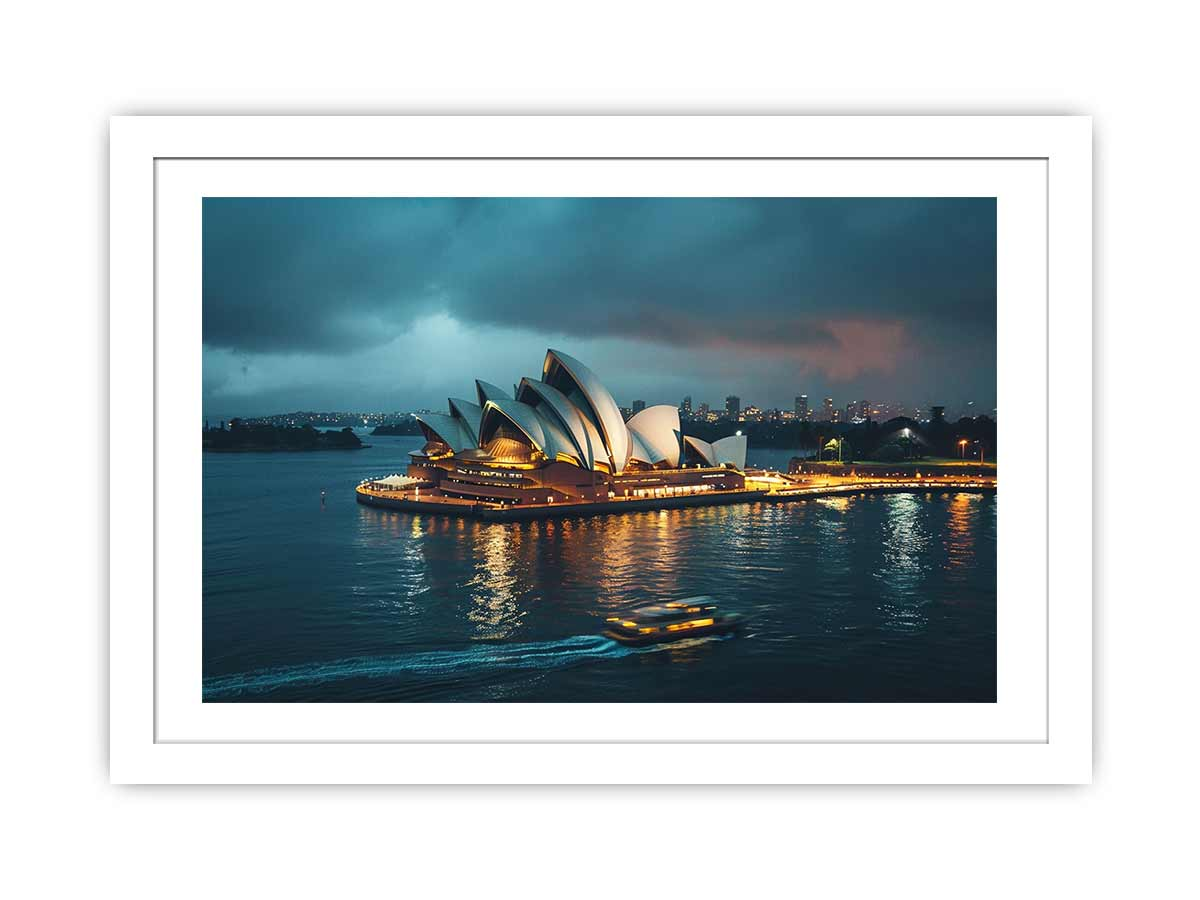 Opera House Black and White Framed Art – Wall Framed Art