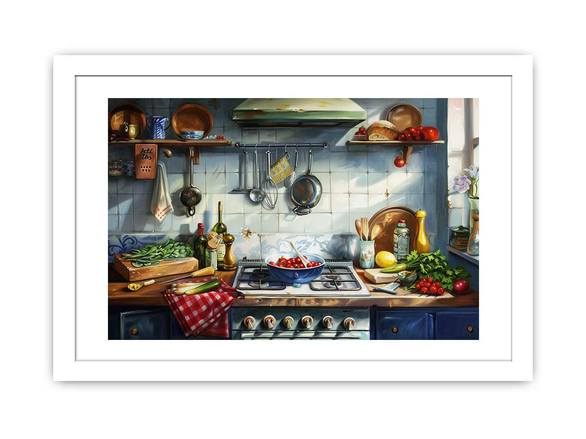 Kitchen Framed Art – Matte Finish Kitchen Framed Art for Wall