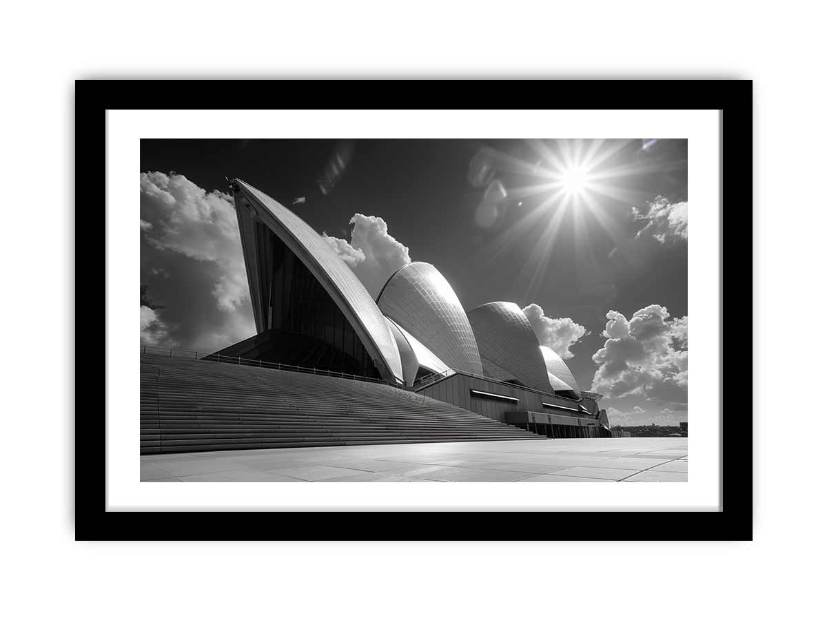 Opera House Black and White Framed Art – Wall Framed Art
