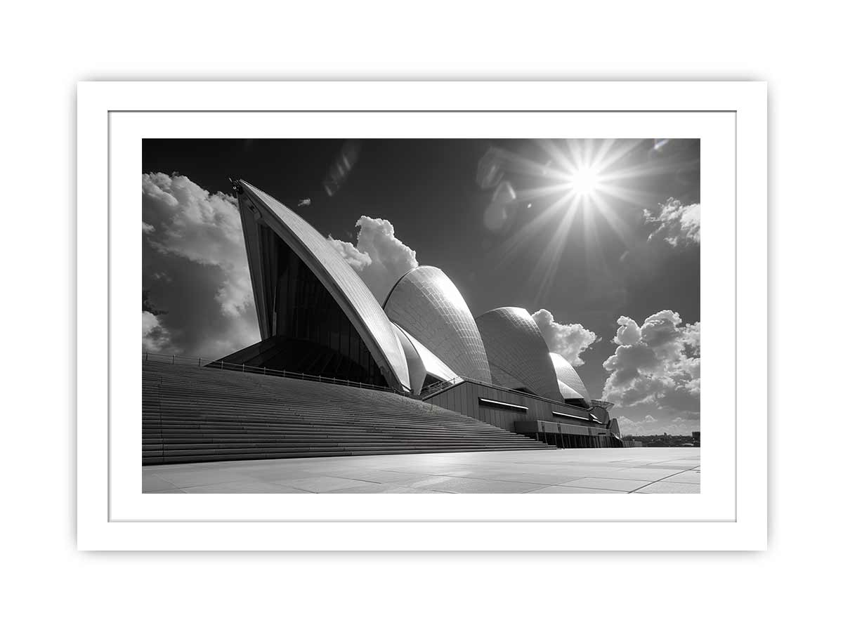 Opera House Black and White Framed Art – Wall Framed Art