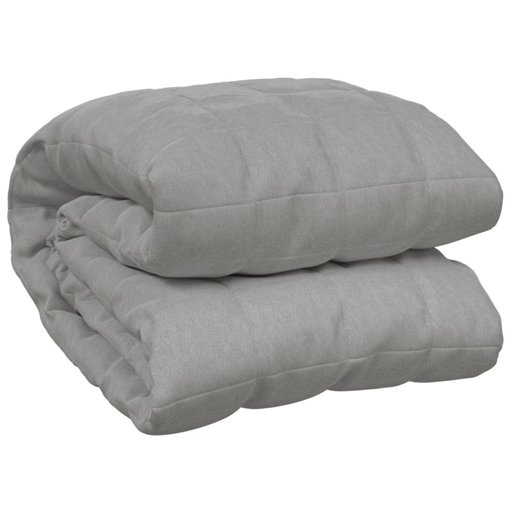 Oversized King Grey Cotton Weighted Blanket – Geometric Design for Deep Pressure Comfort