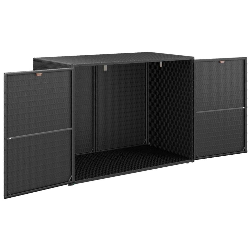 Garden Storage Cabinet Black