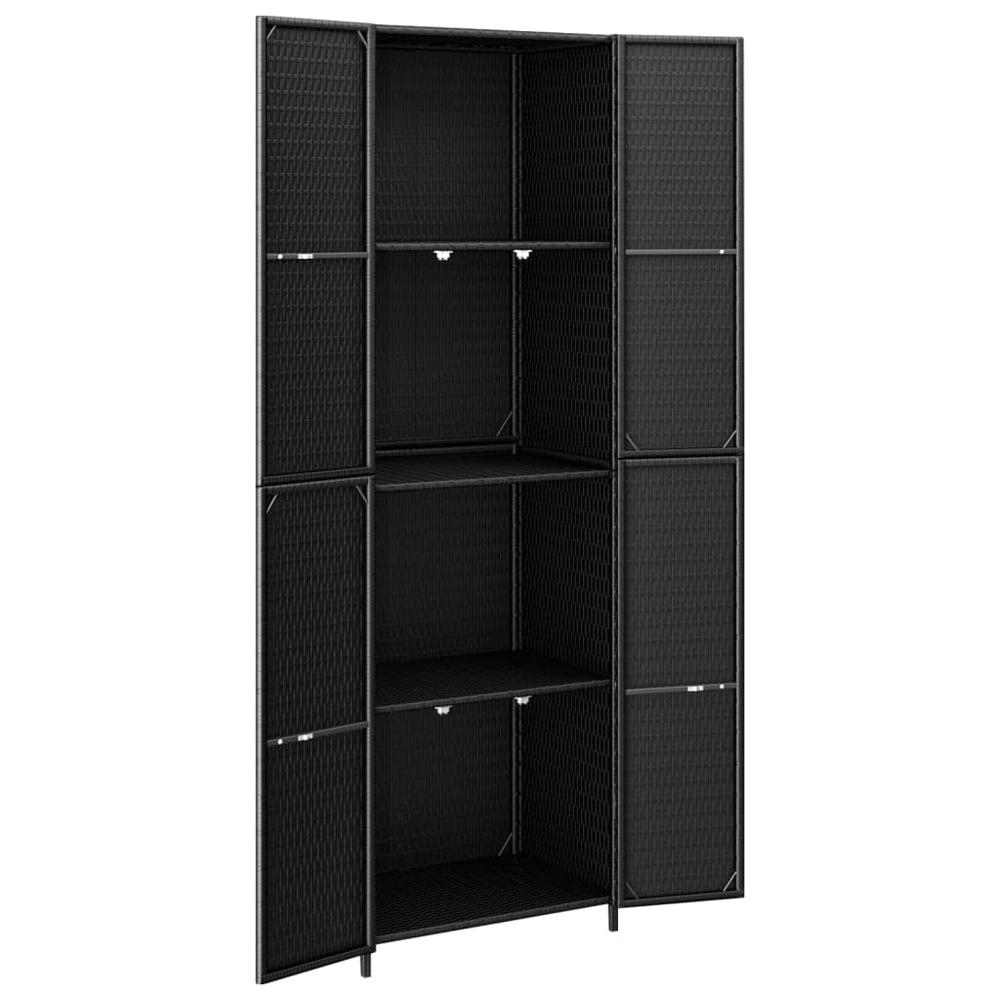 Garden Storage Cabinet Black
