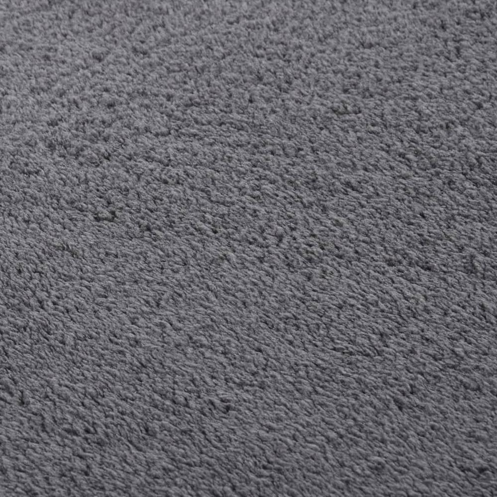 Rug Anthracite Polyester 63x90 in Rug Rectangular Modern