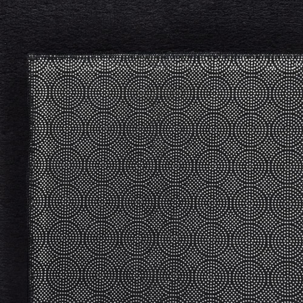 Rug Black 100% Polyester 63 x 90 in Foldable Area Rug