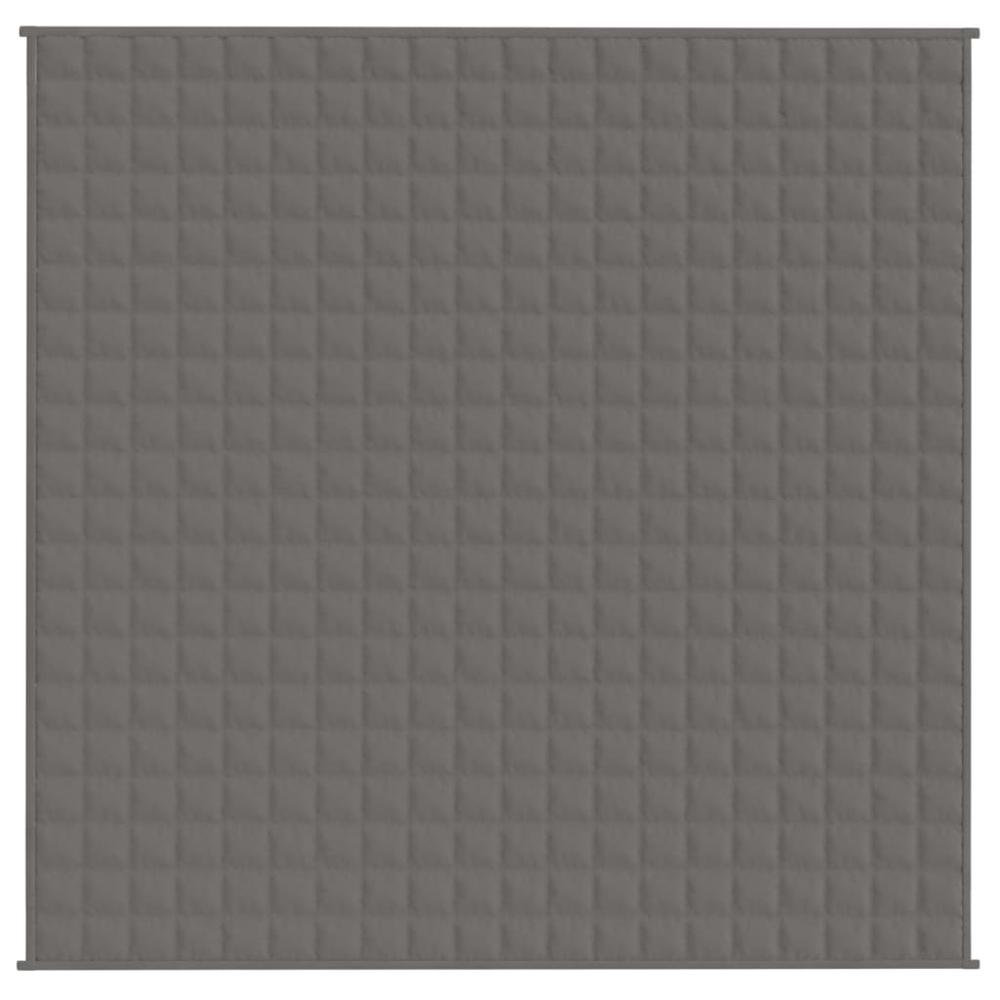vidaXL Grey King Size Weighted Blanket – Brushed Microfiber Comfort for Calming Sleep
