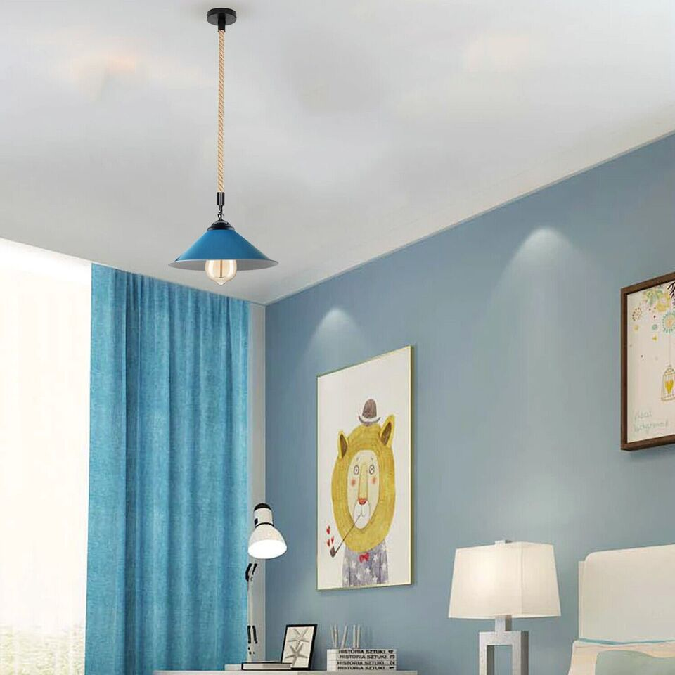 Modern Hemp Rope Cone Ceiling Light ~1893