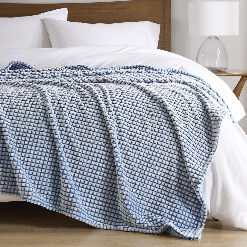 Back Printed Microvelour Plush Bed Blanket – Soft Polyester, All-Season Comfort, Machine Washable, OEKO-TEX Certified