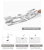 Irregular Shape Modern Grey Marble Pattern Peel And Stick Wallpaper Kitchen Bathroom Tile Stickers
