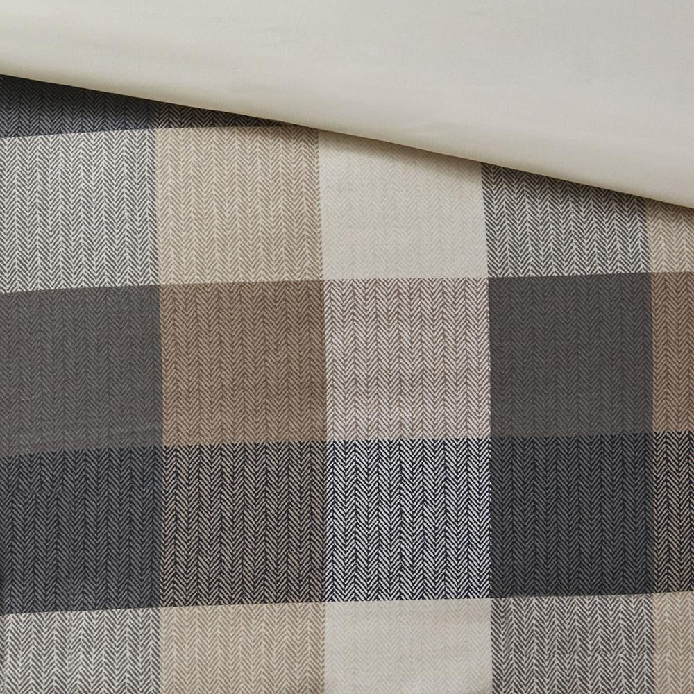 6 Piece Herringbone Duvet Cover Set