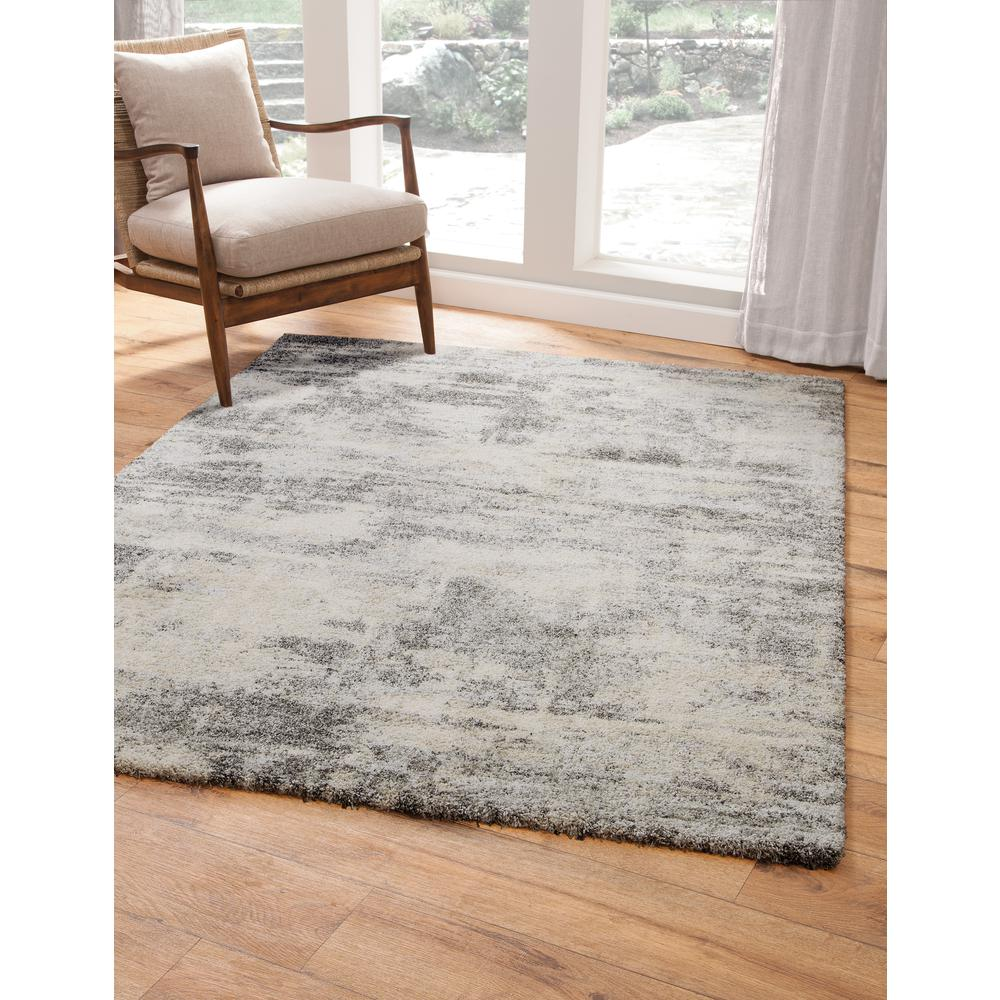 Granada Lina Grey/ Ivory Area Rug, 5'3" x 7'6"