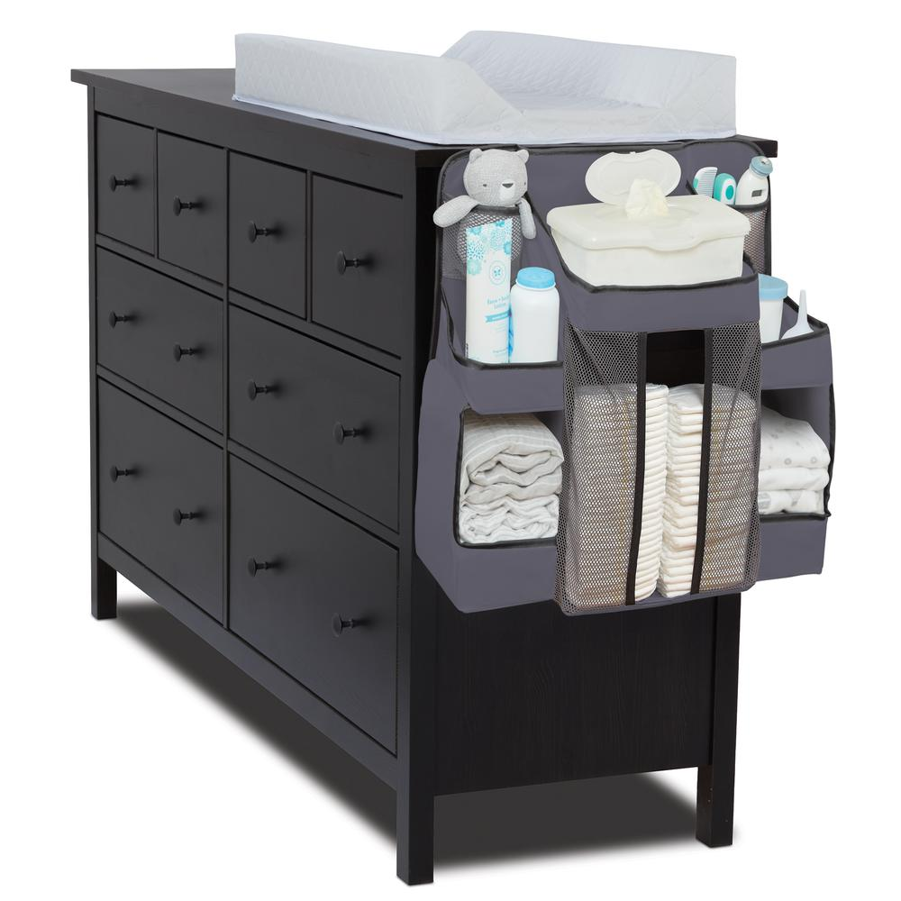 Diaper Caddy & Nursery Organizer for Baby Essentials – Gray