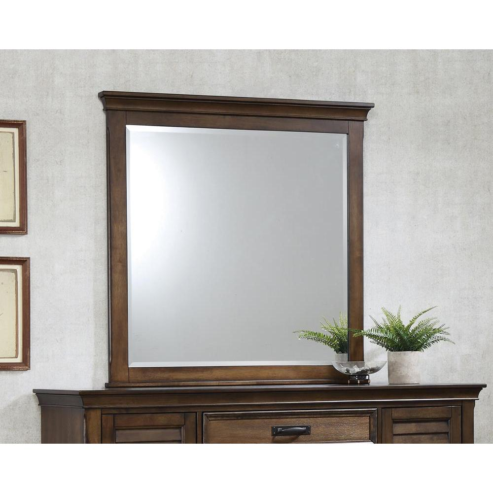 Franco Rectangular Dresser Mirror Burnished Oak