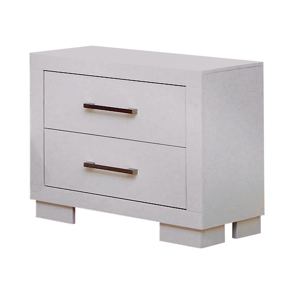 Jessica 2-drawer Nightstand Cream White