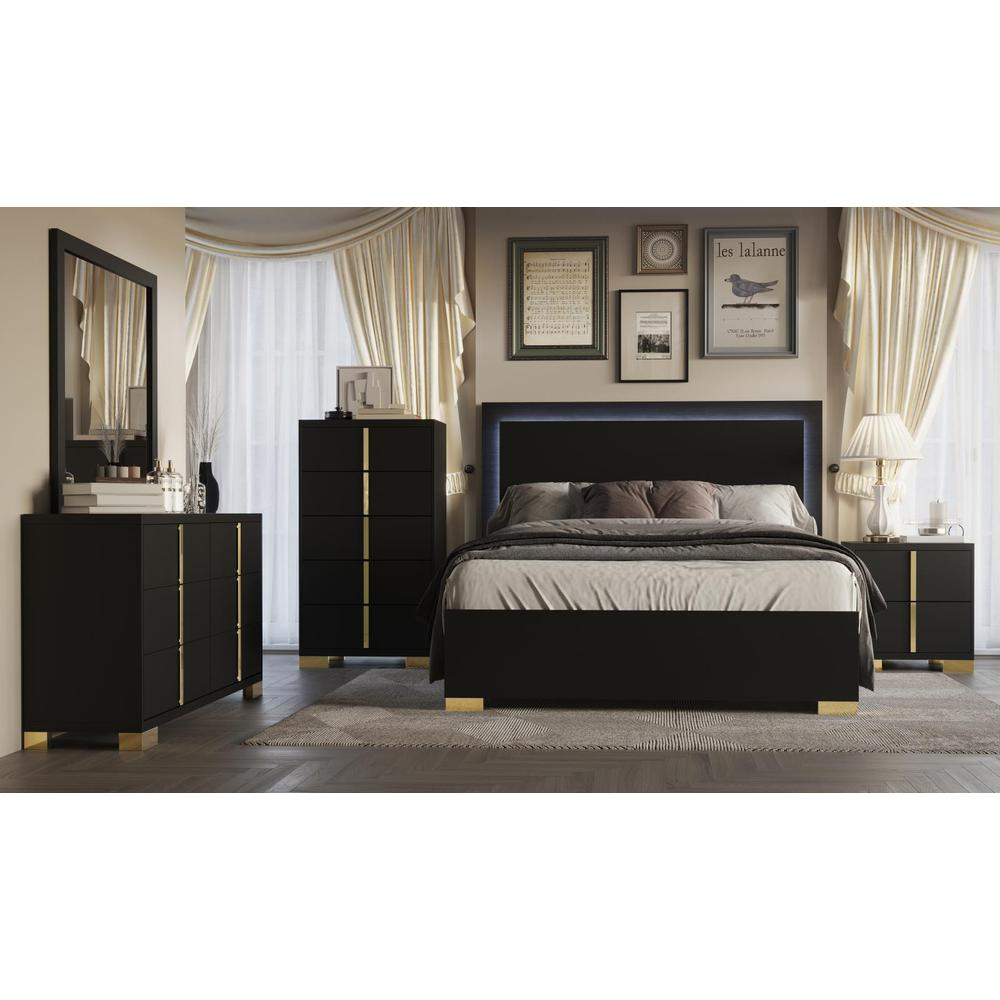 Marceline 2-drawer Nightstand Black