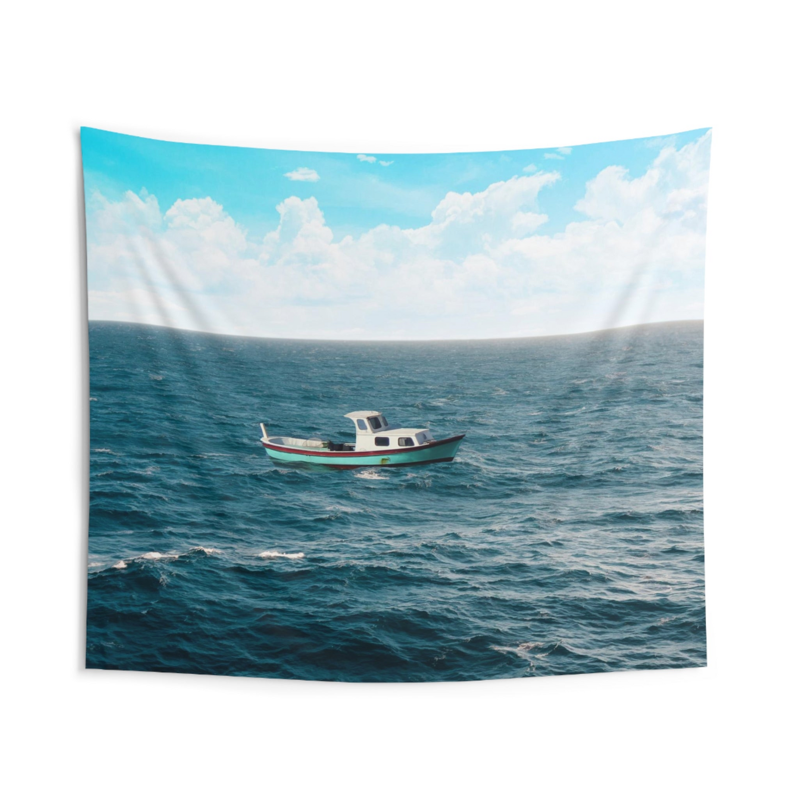 Boat Wall Tapestry – 100% Polyester Decorative Wall Tapestry