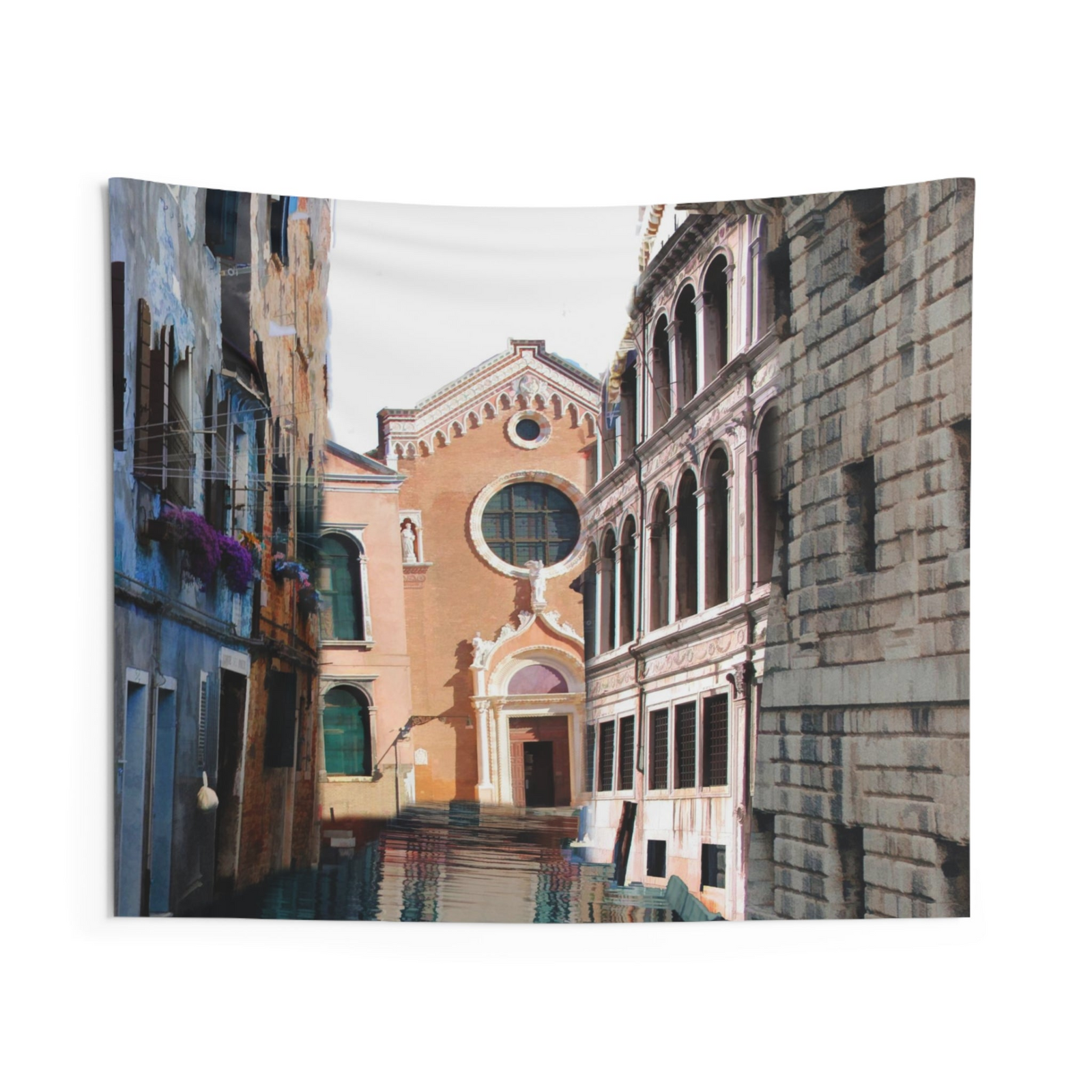 Venice Canal Wall Tapestry – 100% Polyester Decorative Wall Tapestry