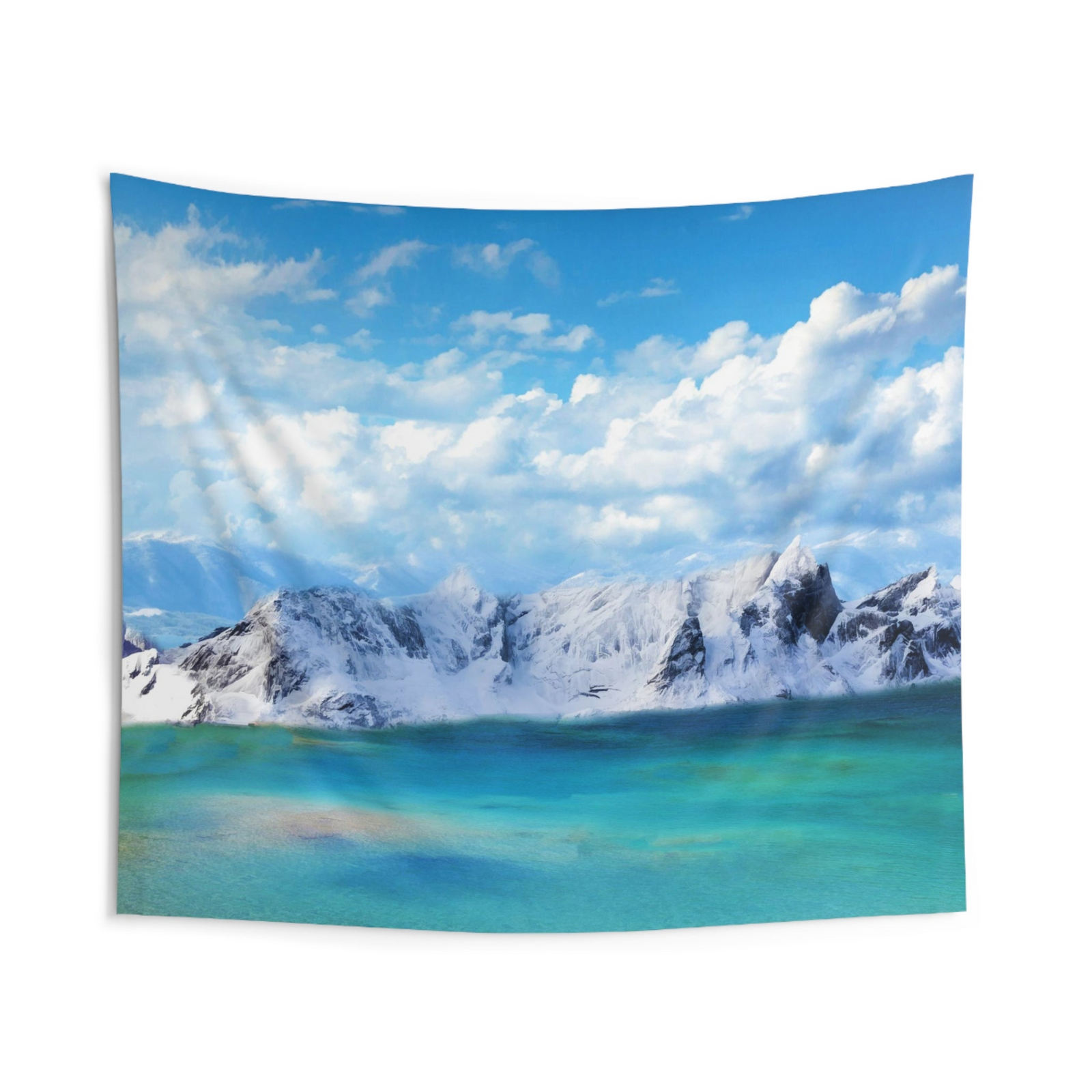Pangong Lake Wall Tapestry – 100% Polyester Decorative Wall Tapestry
