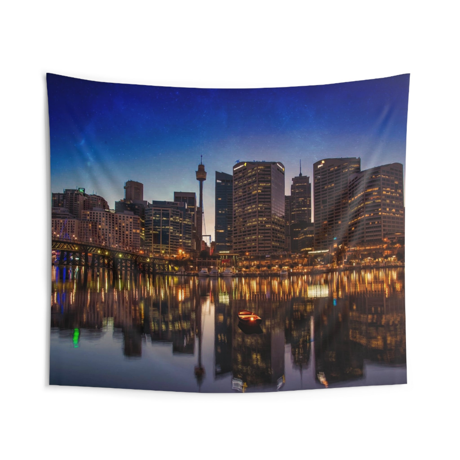 Sydney Riverside Wall Tapestry – 100% Polyester Decorative Wall Tapestry