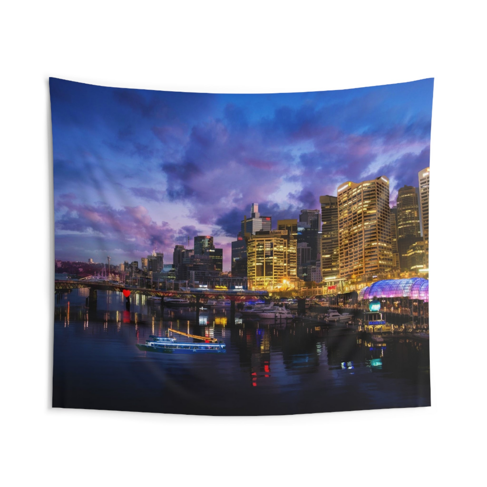 Sydney Bridge Wall Tapestry – 100% Polyester Decorative Wall Tapestry