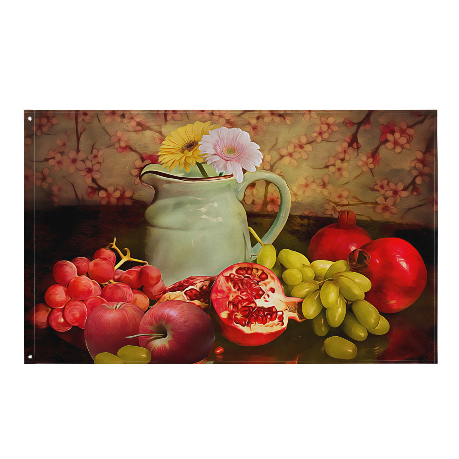 Fruits Painting Decorative Wall Tapestry – Versatile Polyester Flag Wall Hanging