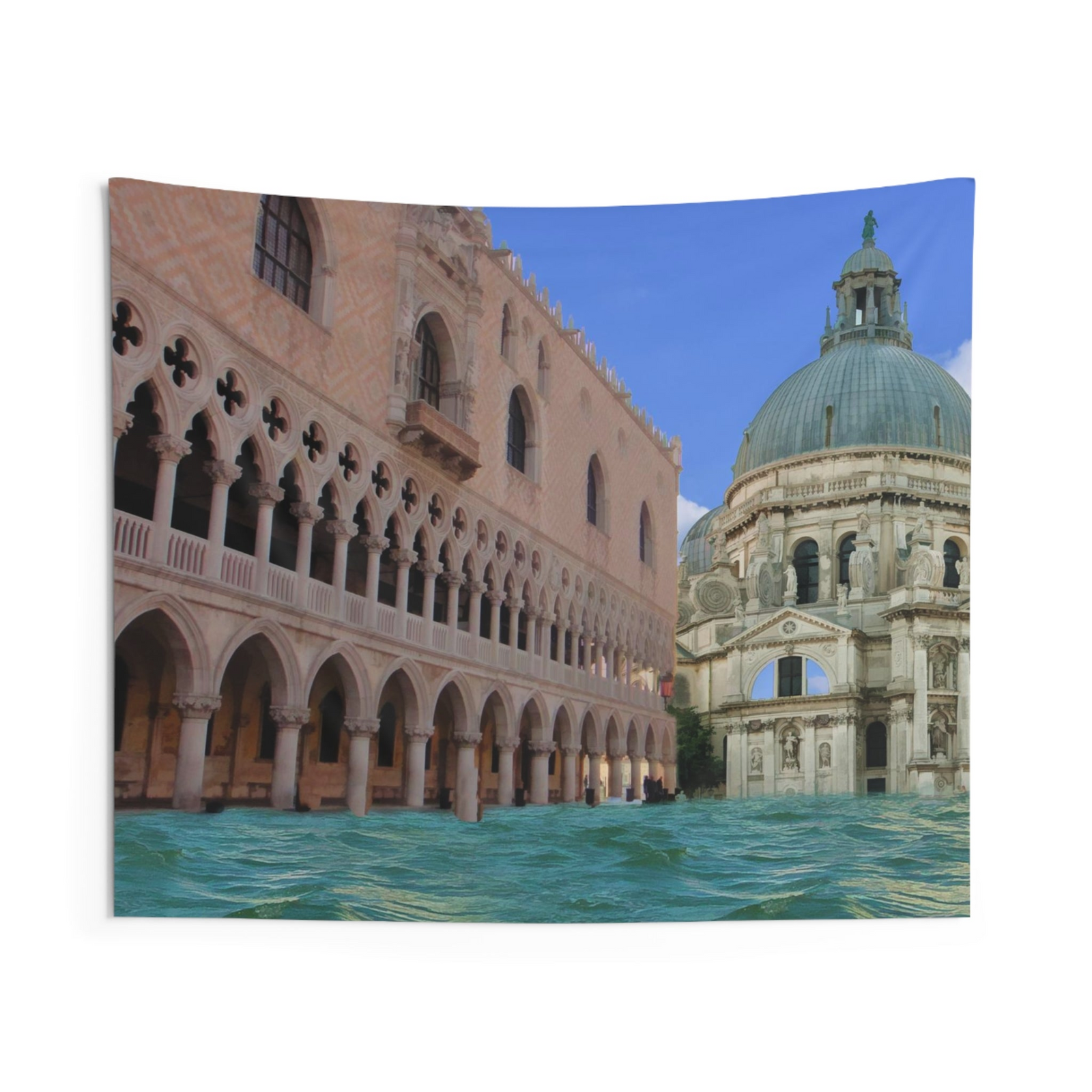 Venice Waterfront Wall Tapestry – 100% Polyester Decorative Wall Tapestry