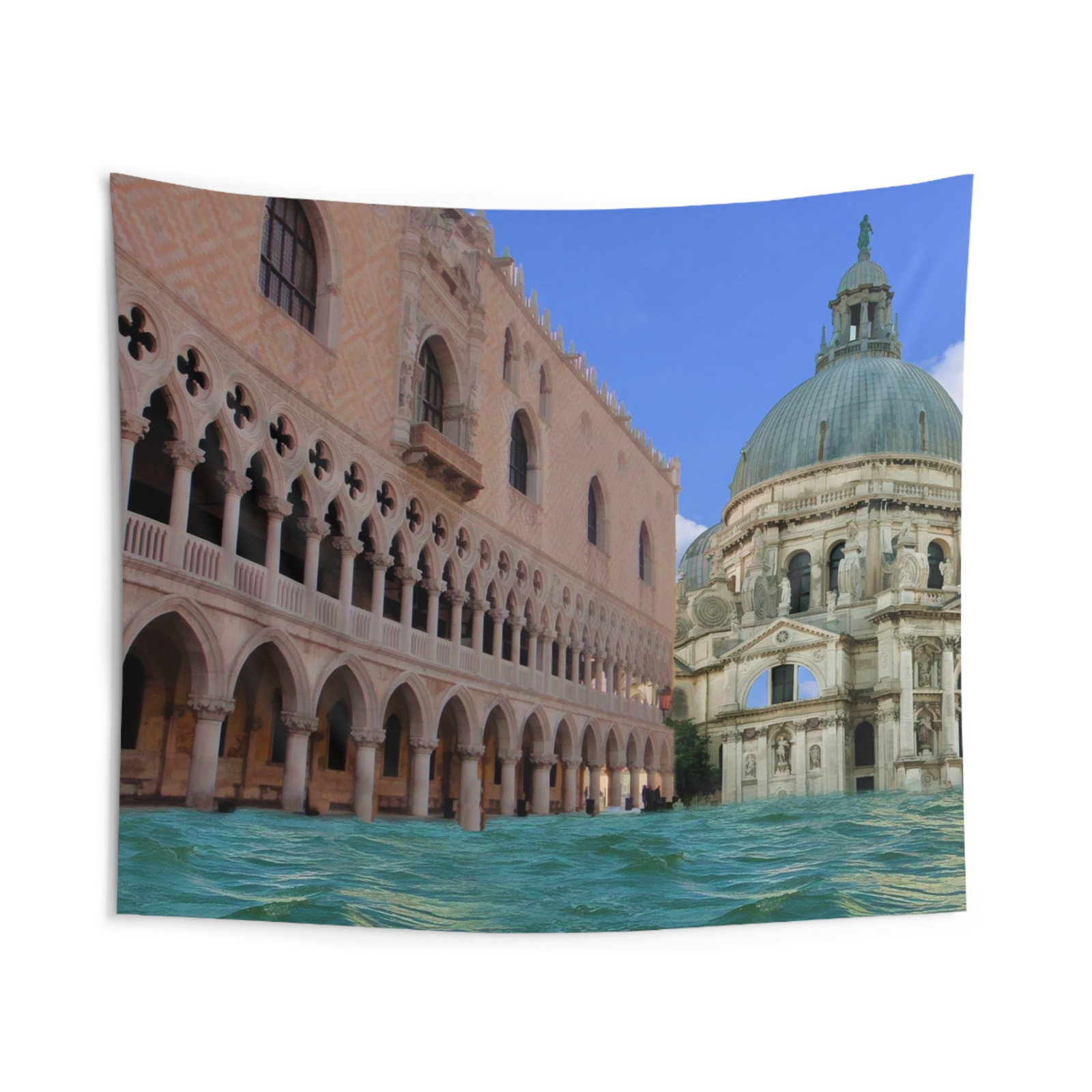 Venice Waterfront Wall Tapestry – 100% Polyester Decorative Wall Tapestry