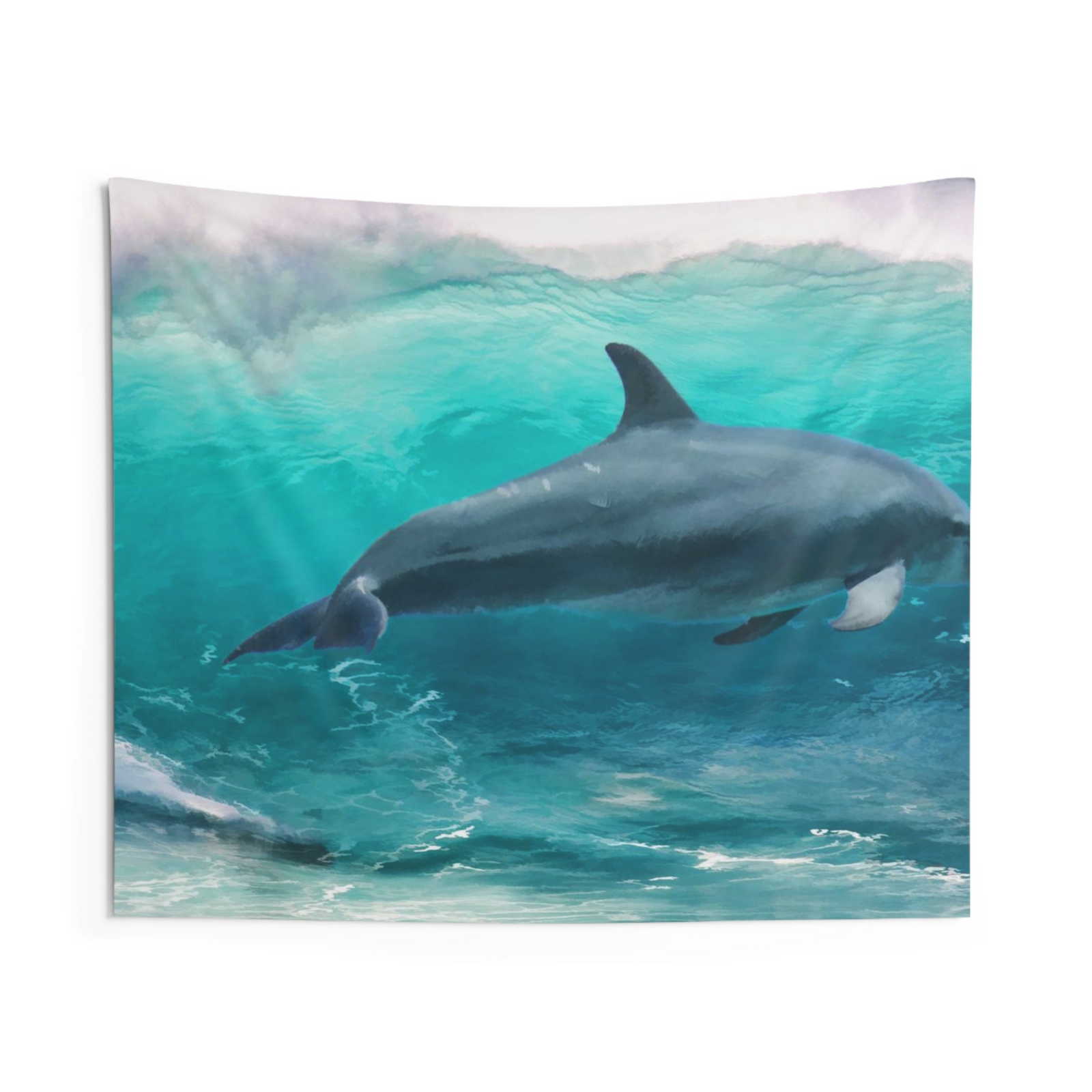 Dolphin Wall Tapestry – 100% Polyester Decorative Wall Tapestry