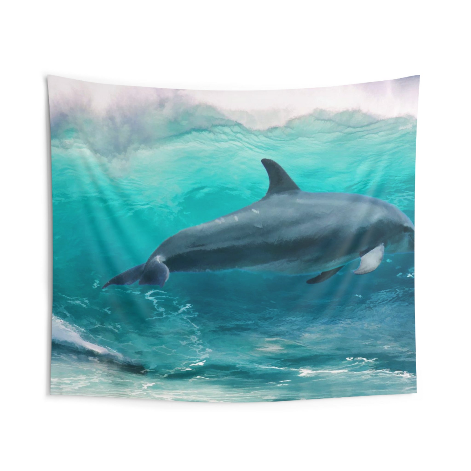 Dolphin Wall Tapestry – 100% Polyester Decorative Wall Tapestry