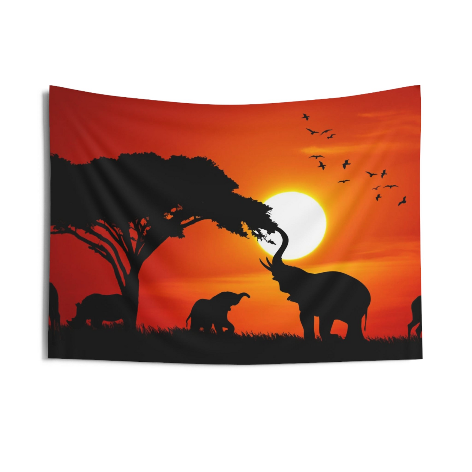 Animal Group Wall Tapestry – 100% Polyester Decorative Wall Tapestry
