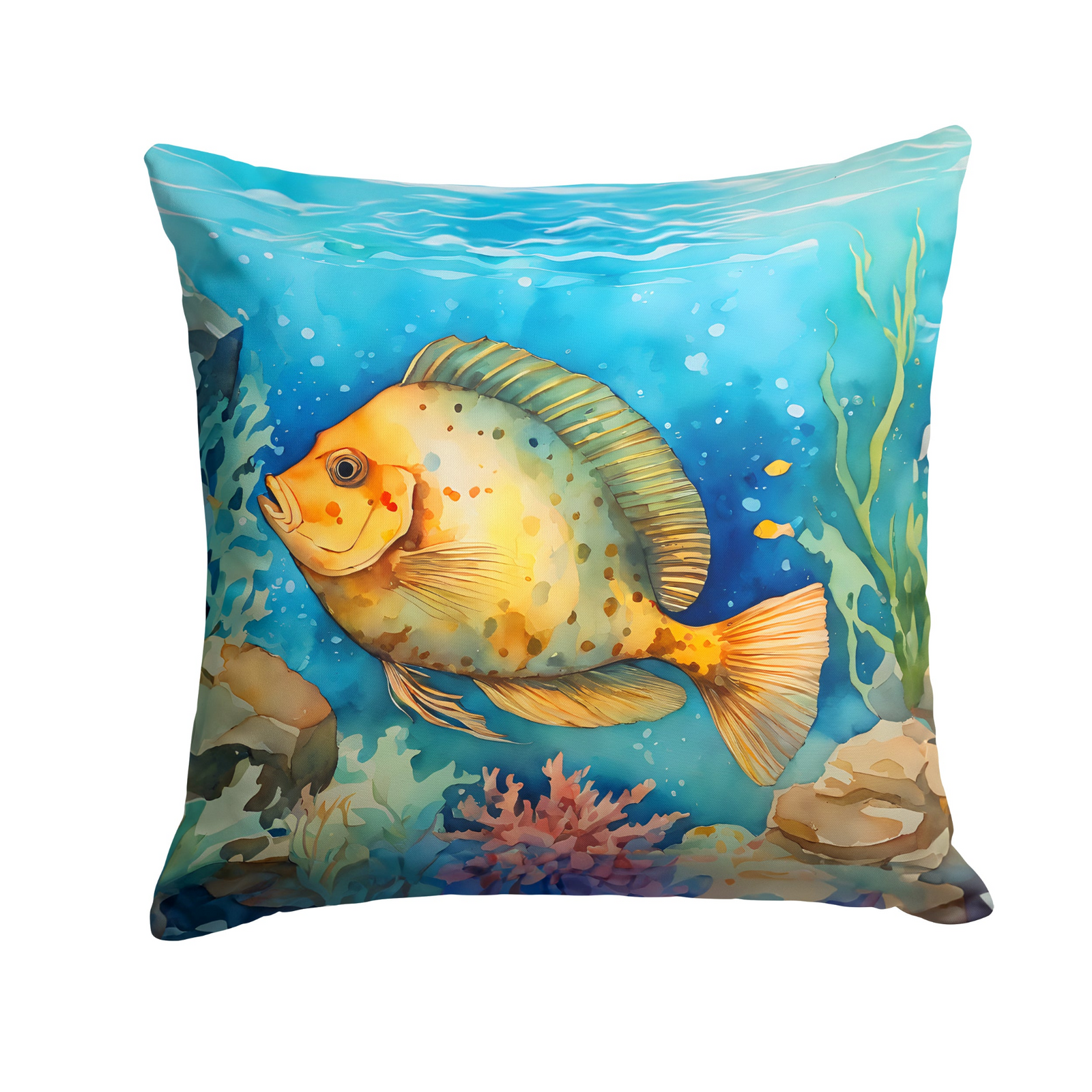 Flounder Throw Pillow