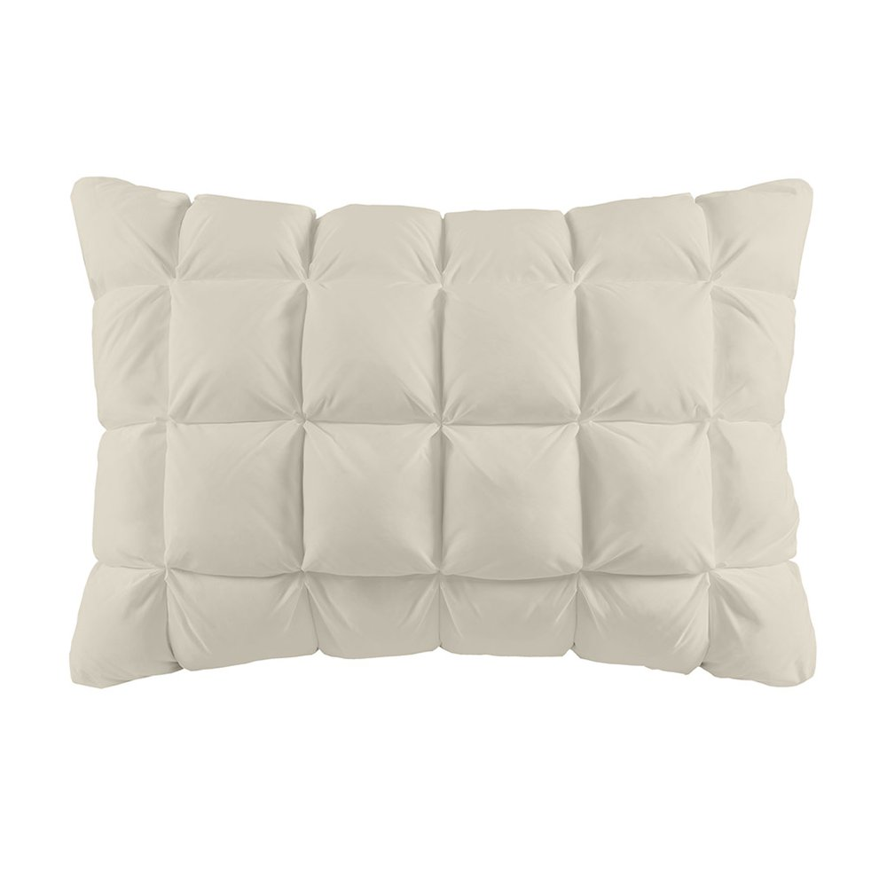 Stay Puffed Overfilled Pillow Protector Single Piece in Tan Color