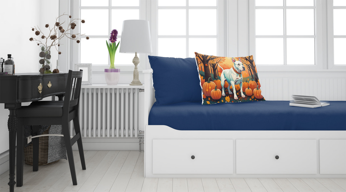 White Pit Bull Terrier Fall Standard Pillowcase