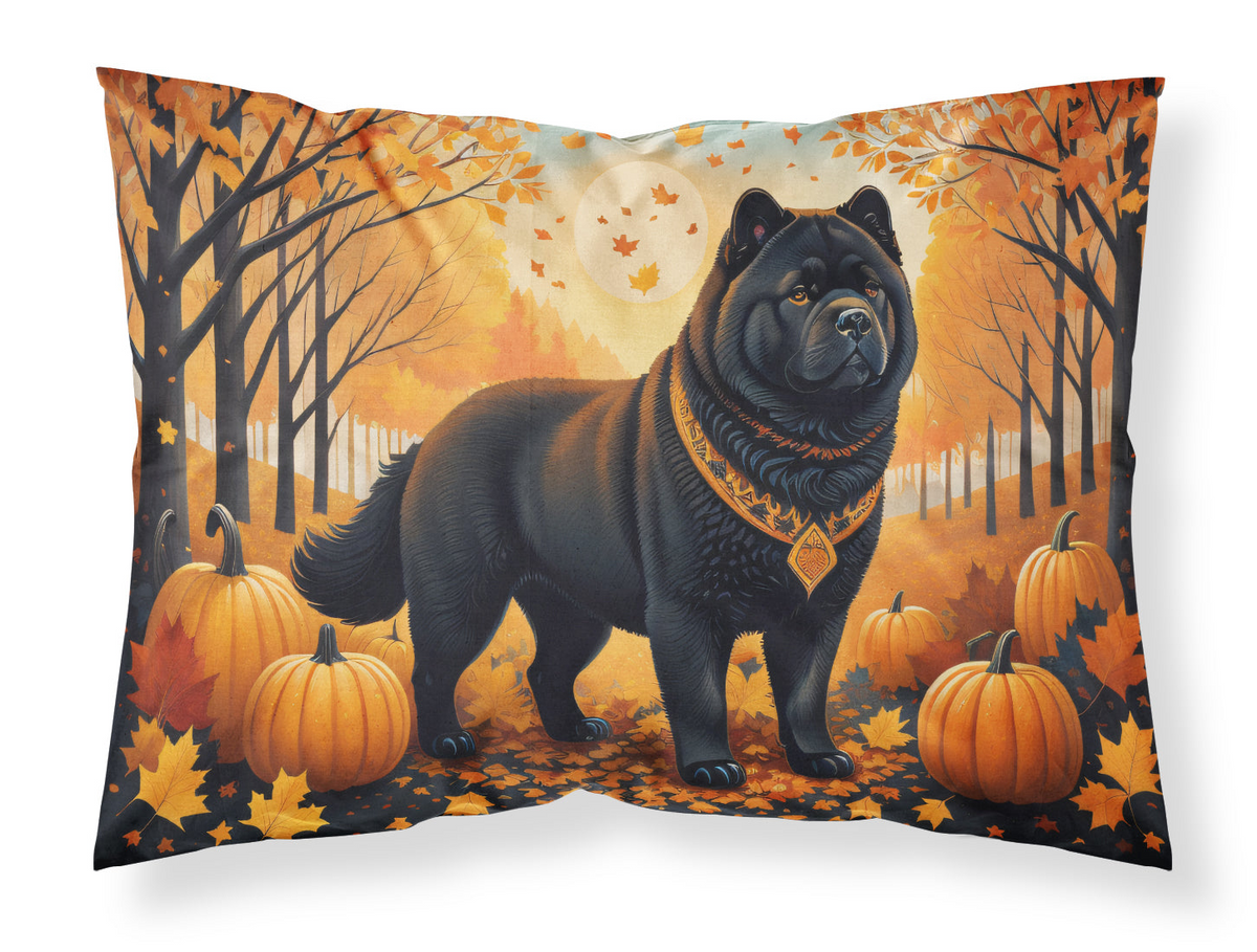 Black Chow Chow Fall Standard Pillowcase