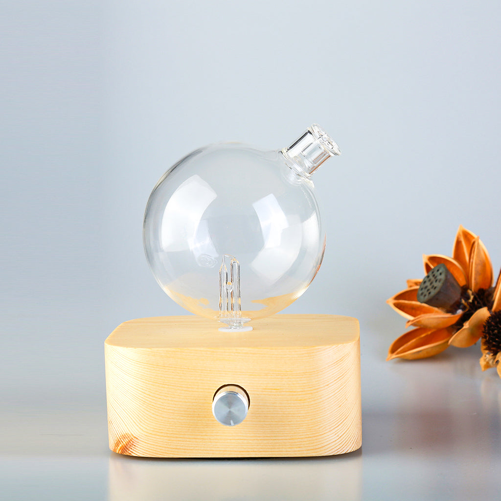 Geo Series "Square" Nebuliser | Waterless Aroma Diffuser | Solid Wood Pure Essential Oil Diffusing