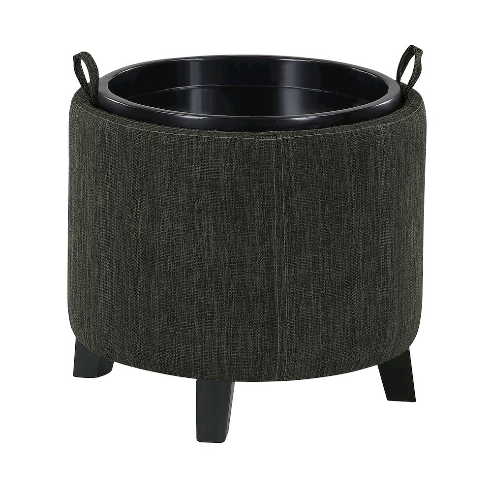 Designs4Comfort Oscar Storage Ottoman with Reversible Tray