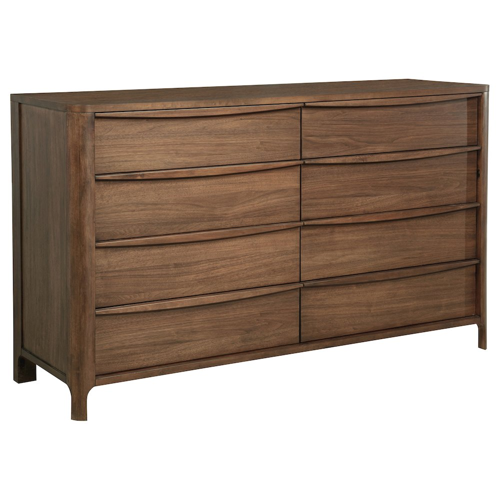 Maderia 8-Drawer Walnut Dresser with Cedar-Lined Storage