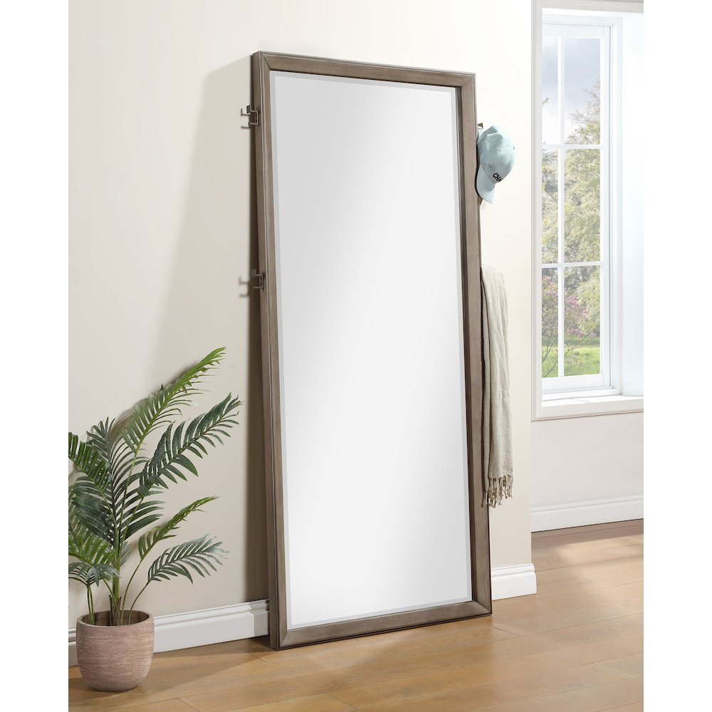 Durango 80-inch Standing Floor Mirror Washed Oak