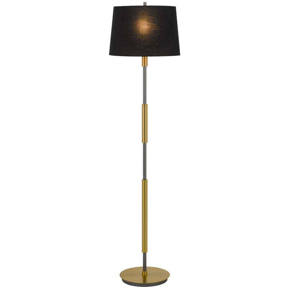 150W 3-Way Ciudad Metal Two-Tone Floor Lamp