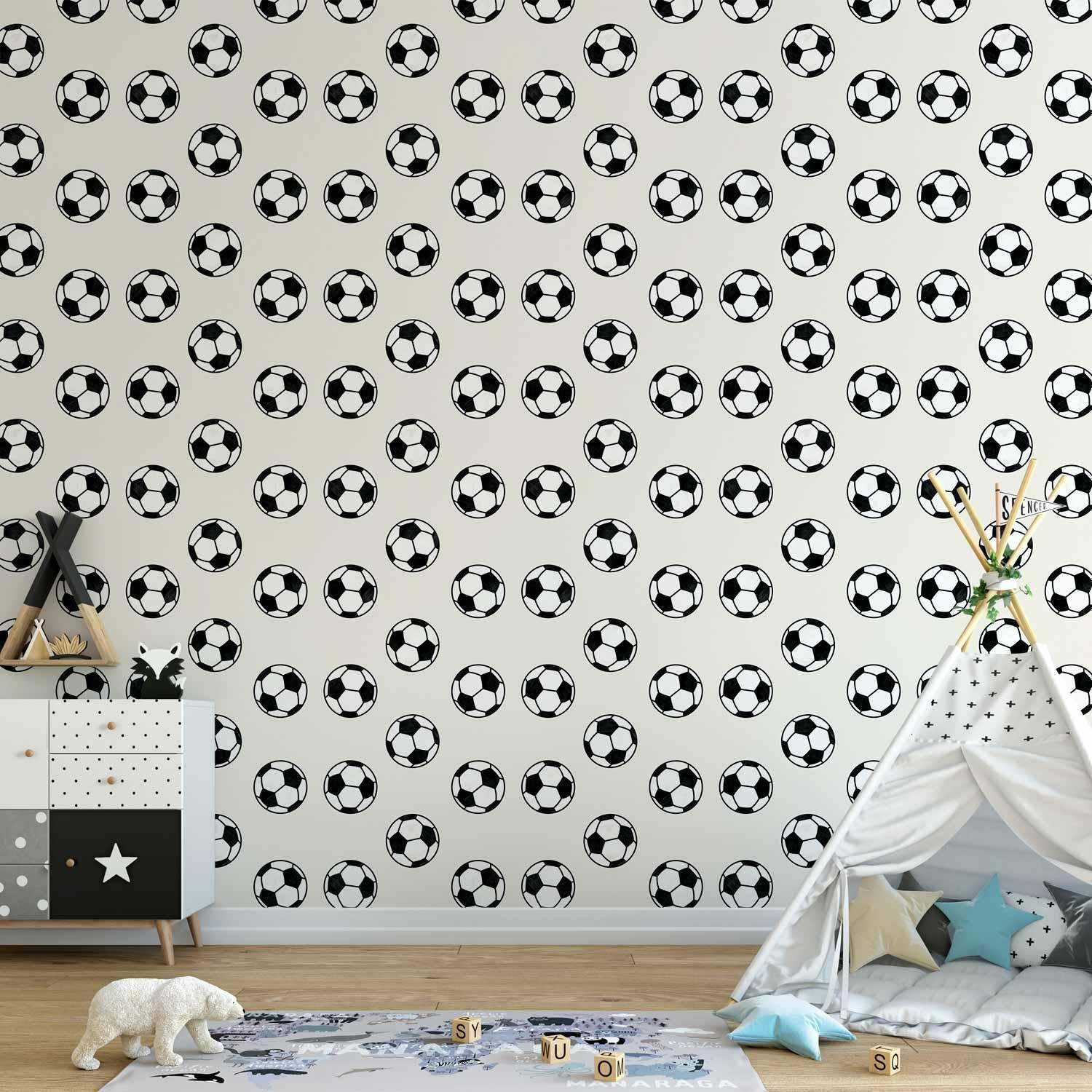 Premium Fade-Resistant Soccer Ball Wallpaper