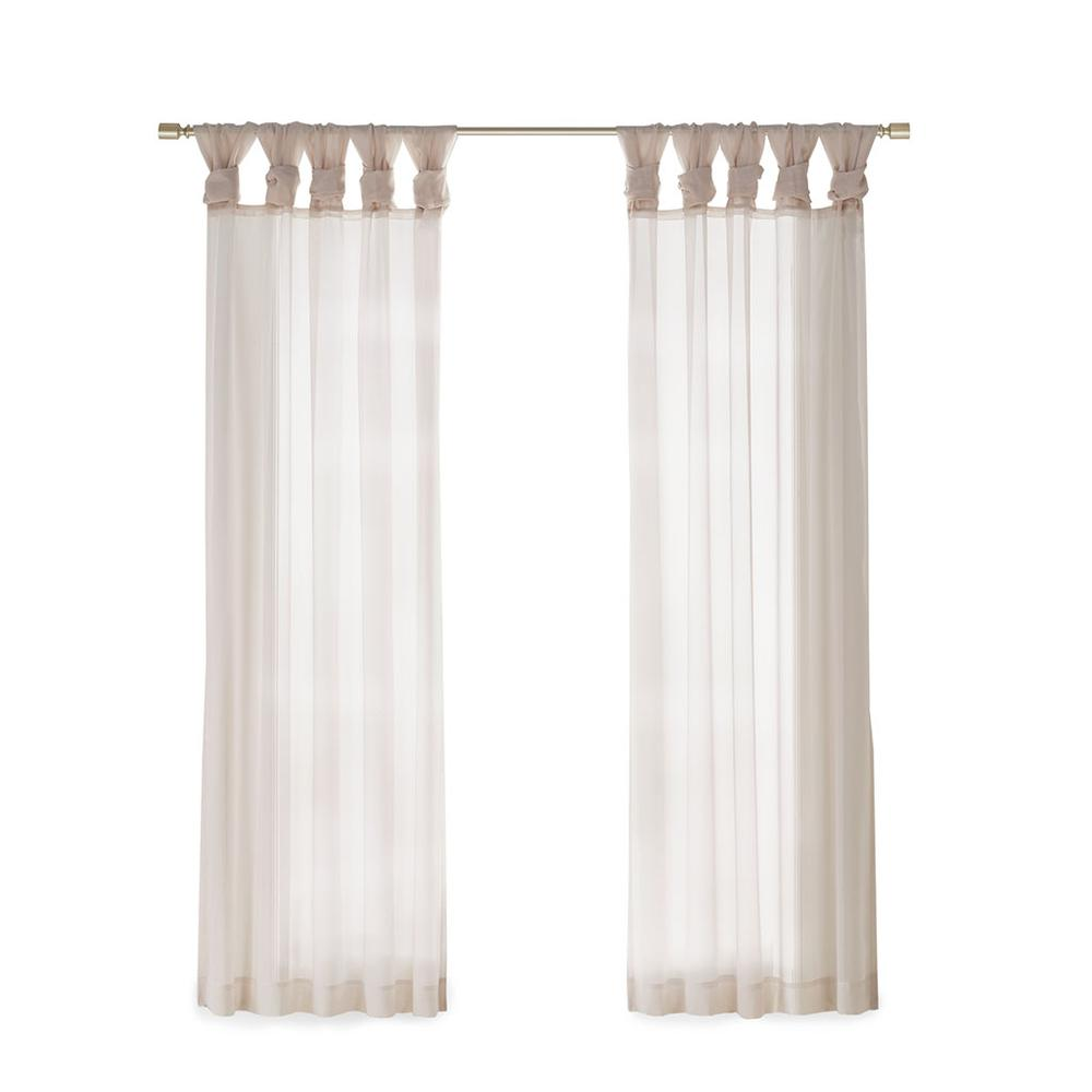Twist Tab Voile Sheer Window Pair
