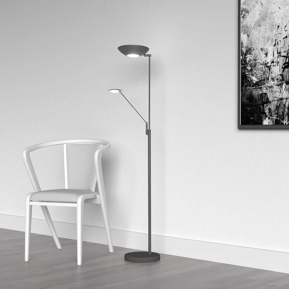 Mother & Son LED Floor Lamp – Black Finish