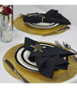 Design Imports Set of 6 Metallic Round Woven Placemat