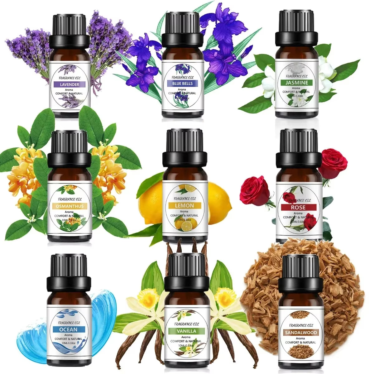 10Ml Essential Oil Fruit Flavor Natural Plant Making Diffuser Essential Oil for DIY Soap Candles