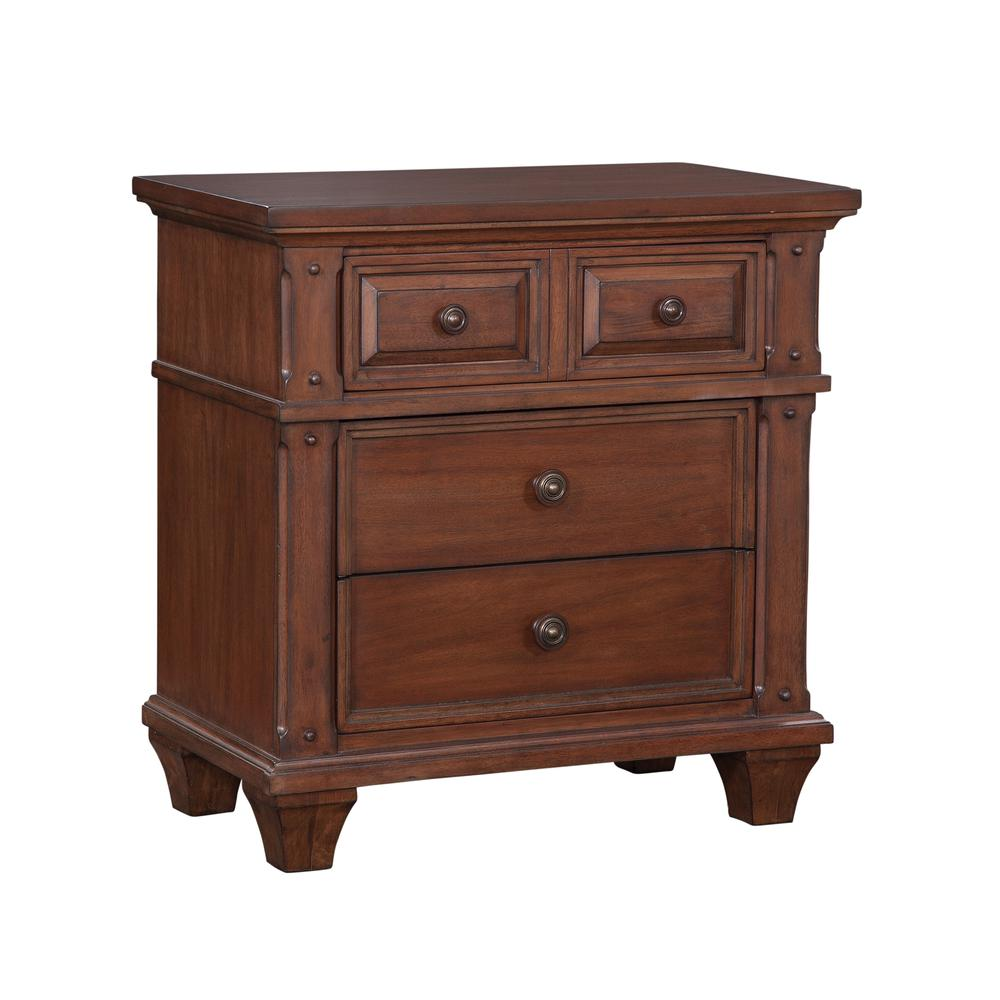 Sedona 3-Drawer Nightstand - Cinnamon Cherry